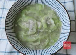 Illustration of how to make loofah soup 6