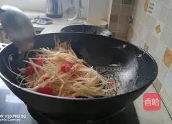 Illustration of how to make fried tomatoes and shredded potatoes 9