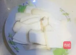 Illustration of how to make king oyster mushrooms and broccoli with abalone sauce 2