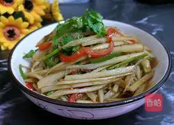 Illustration of mixing lotus root shreds 10