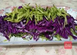 Illustration of how to make cold double silk noodles 4