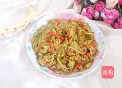 Illustration of how to make stir-fried eggplant shreds 12