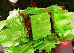 Fried lettuce Illustration of how to make dishes 3