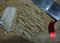 Illustration of how to make scallion oil tofu skin 2