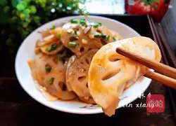 Illustration of how to make eggplant and lotus root 12