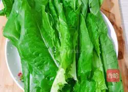 Illustration of how to make boiled lettuce 1