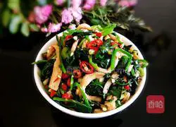 Illustration of how to make king oyster mushrooms with spinach 24