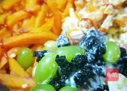 Illustration of how to make yogurt and sweet potato platter 13