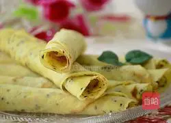Black sesame egg roll recipe 11