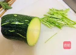 Illustration of how to make vinegar pumpkin shreds 1