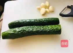 Illustration of how to make fried cucumber 1