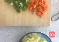 Illustration of braised diced potatoes 1