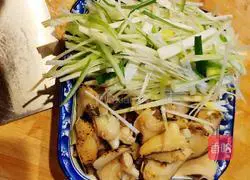 Illustration of how to make fake abalone mixed with green onions 4