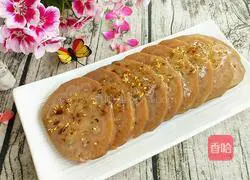 Osmanthus sugar lotus root recipe illustration 7