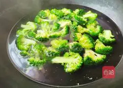 Illustration of how to stir-fry broccoli and mushrooms 4