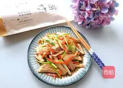 Illustration of how to make cold yuba 10