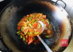 Illustration of how to make vegetarian fried noodles 8