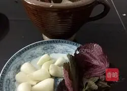 Illustration of how to make perilla leaves and wild garlic 1