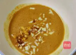 Enoki mushrooms mixed with dried tofu and shredded carrots Practice illustration 17