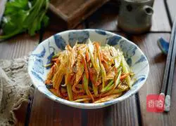 Illustration of how to make flavored yuba and celery stew 10