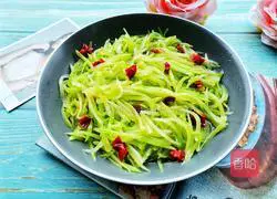 Illustration of Refreshing and Delicious Stir-fried Shredded Lettuce 9