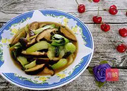 Illustration of how to stir-fry mushrooms and rapeseed 10