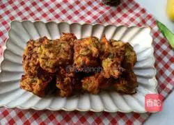 Illustration of how to make vegetable radish meatballs 11