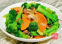Illustration of how to make stir-fried mushrooms with broccoli 14