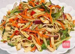 Illustration of cold salad/bean curd skin 8