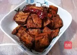 Illustration of how to make spicy dried tofu 5