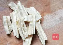 Illustration of how to make cold yuba 2