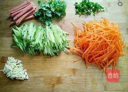 Illustration of how to make saliva cold noodles 10