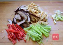 Illustration of how to cook yuba with mushrooms 2