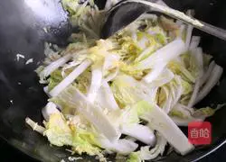 Illustration of how to make vermicelli tofu and baby vegetables 7