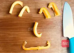 Illustration of how to make cold celery and yuba 2