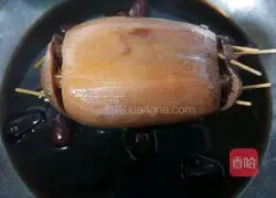 Illustration of making glutinous rice and lotus root 10