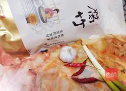 Illustration of how to make cold yuba 3