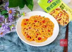 Thai spicy and sour lotus root slices recipe 7