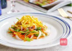 Illustration of how to make vegetarian fried silk 12