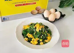 Illustration of how to make spinach and scrambled eggs 7