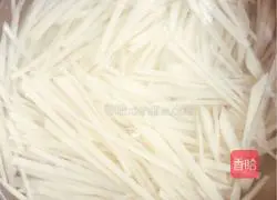 Illustration of how to make vinegar-coated potato shreds 3