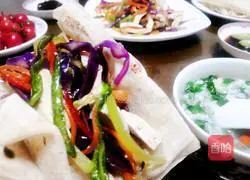 Illustration of how to make tofu mixed with three shreds 8