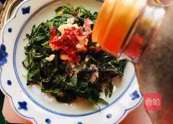 Illustration of how to make cold bitter vegetables 7