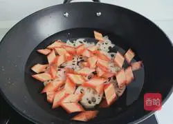 Illustration of how to make carrots and lotus root slices 4