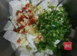 Illustration of how to make cold tofu 4