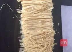 Illustration of how to make oil-dried tofu 3