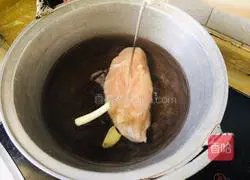 Scallions with shredded chicken Illustration of how to make preserved meat 1