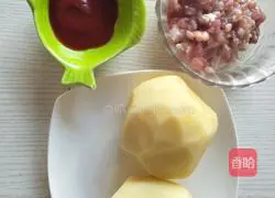 Illustration of how to make tomato minced meat and mashed potatoes 1