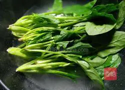 Illustration of how to make shredded spinach and tofu 4