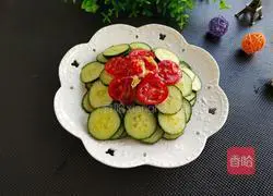 Illustration of how to make tomatoes and cucumbers 5